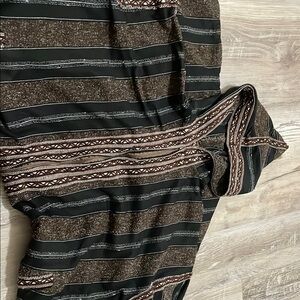 Striped Black and Brown Dress